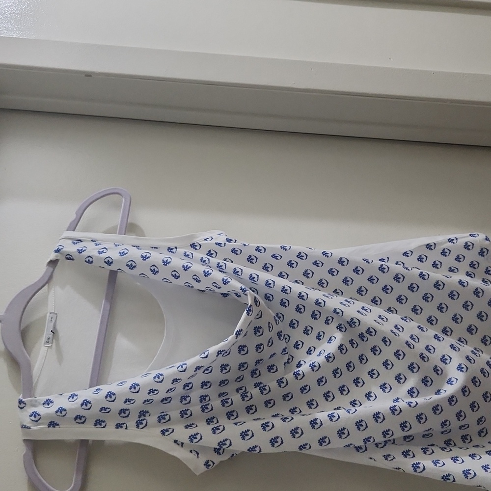 Gap draped cotton top with partial under tank top Small